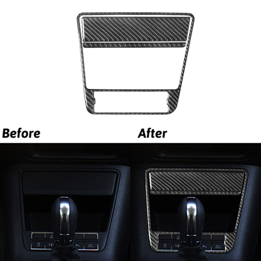 4pcs Carbon Fiber Inner Door Bowl Cover Trim For Taycan 2019-2022 v