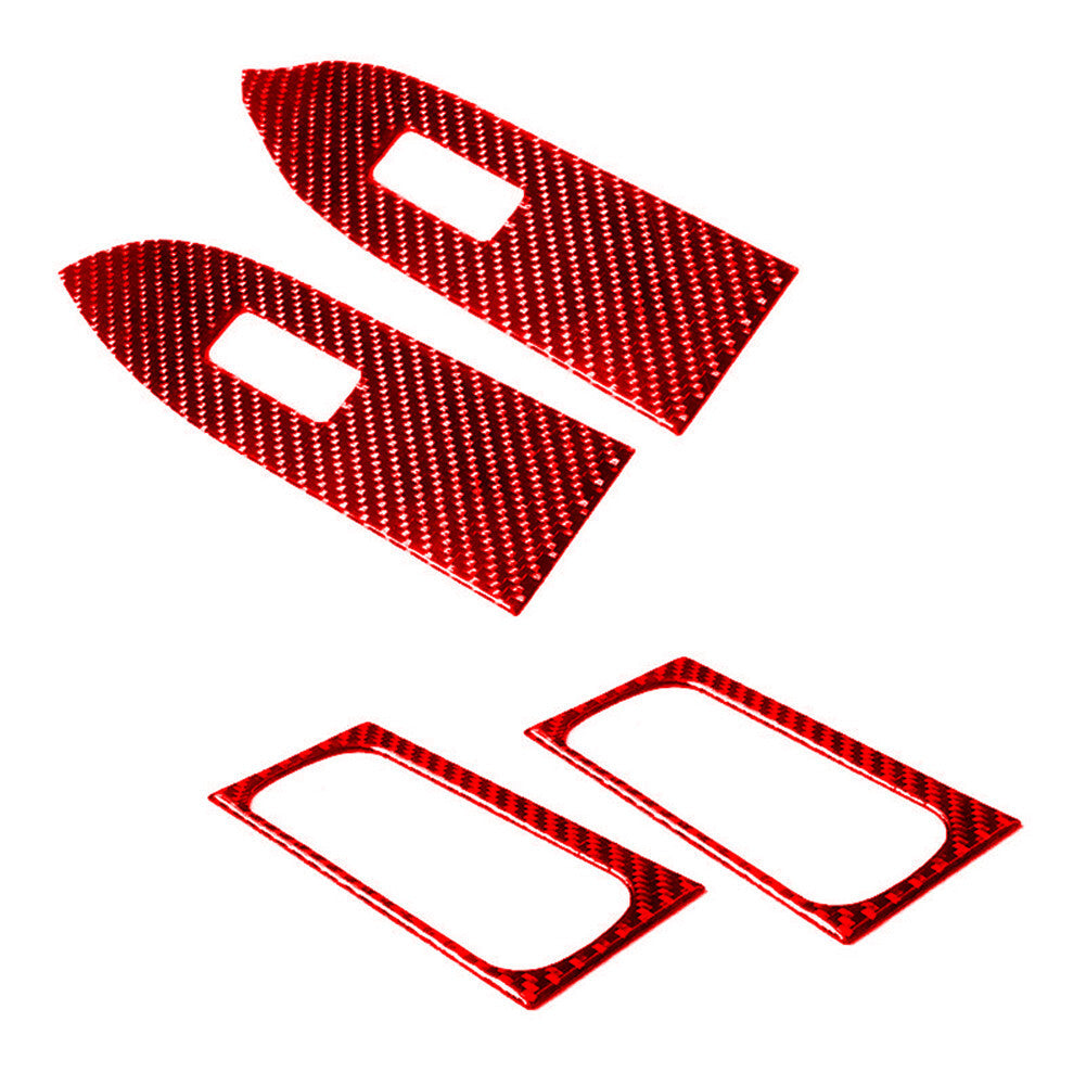 8Pcs Carbon Fiber Air Vent Outlet Panel Trim Cover For F150 2004-2008 v