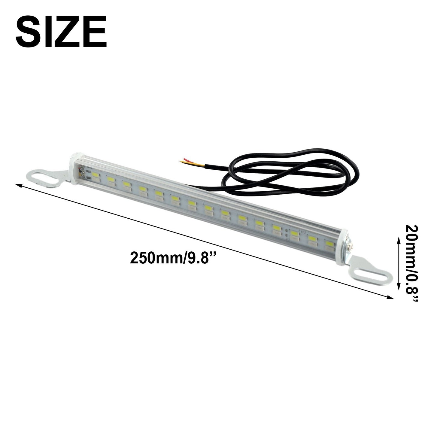 2 Piece Motorcycle Headlight led Aluminum 12V Spotlight Fog Light-. v