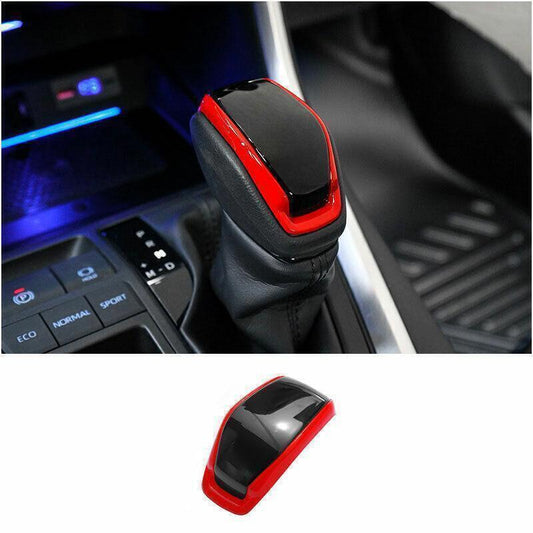 for Toyota RAV4 2019-2024 Red Black Inner Car Gear Shift Knob Cover Head Trim 1X