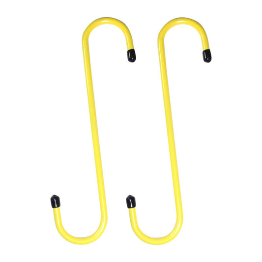 2Pcs Brake Caliper Hanger Hooks Powder Coated Steel Yellow (2 Piece Set)
