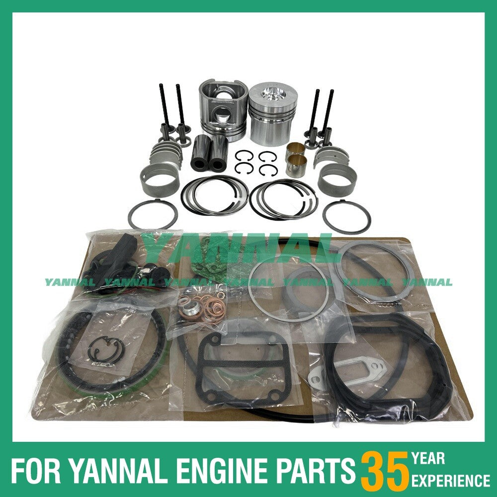 F2L511 Rebuild Kit with Piston Rings, Bearings, Cylinder Gaskets, and Pistons for Deutz-