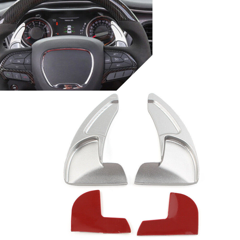 Silver Steering Wheel Paddle Shifter Extension for Dodge for Jeep for Chrysler