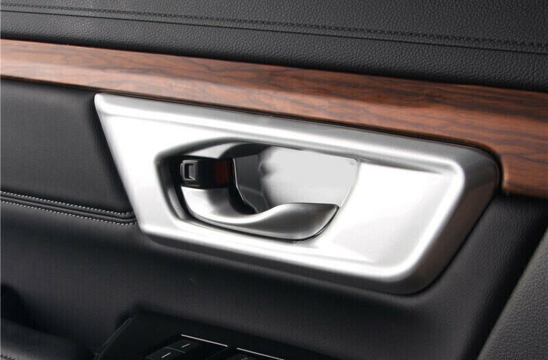 Inner Door Handle Bowl Cover Trim 4PCS for Honda CRV CR-V 2017-2022 Matte Silver