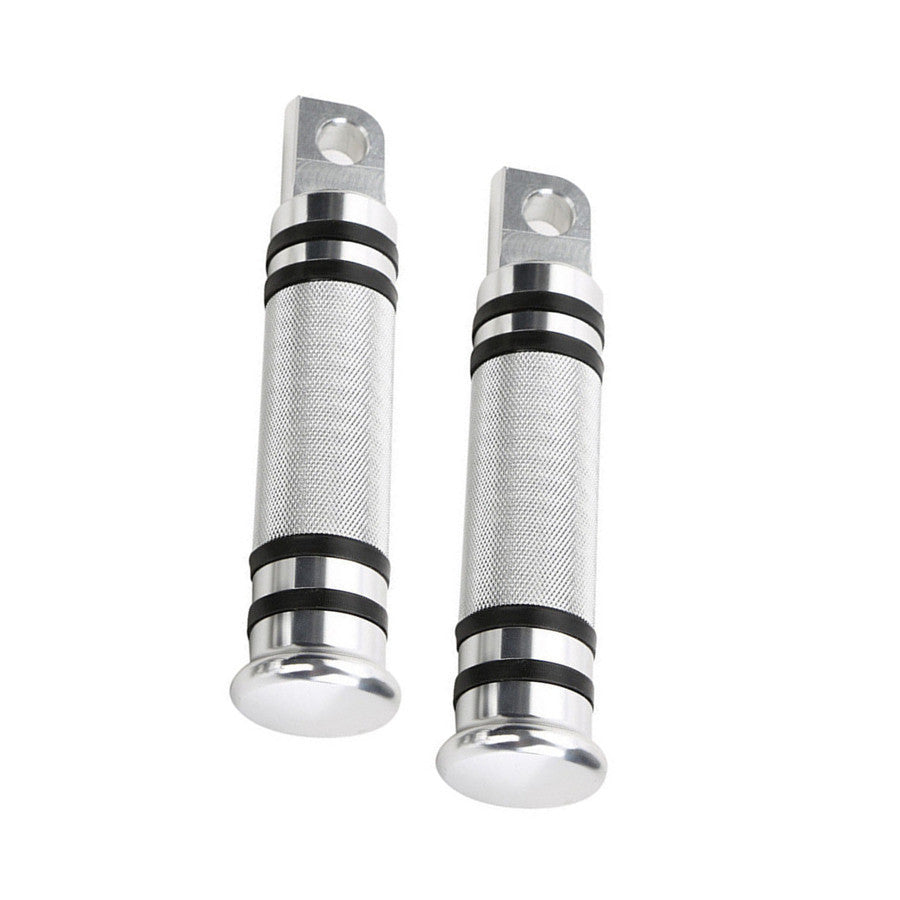 Silver CNC Rear Front Foot Peg for Harley Touring Sportster Softail Dyna Q