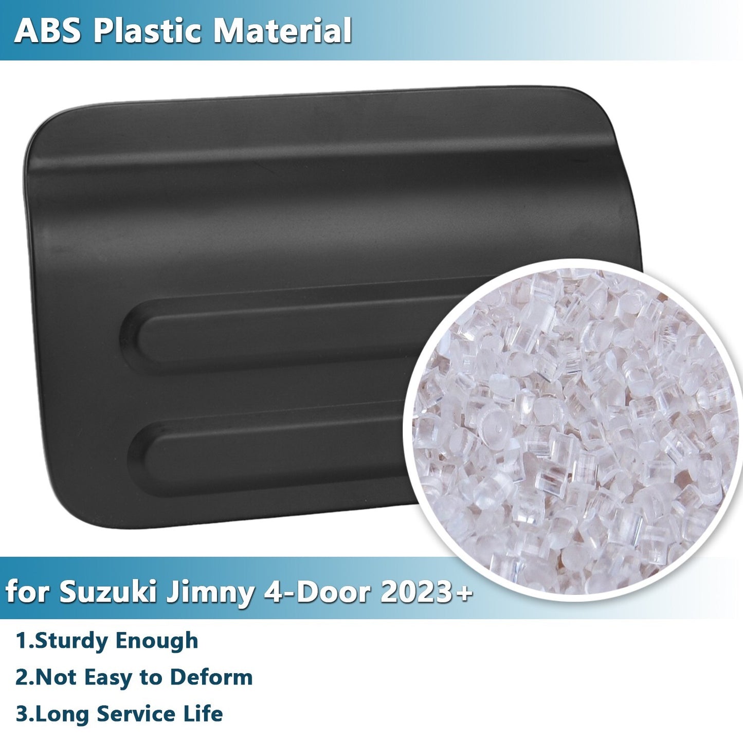 Black Fuel Filler Tank Cap Gas Tank Cover Trim for Suzuki for Jimny 4-Door 2023 2024