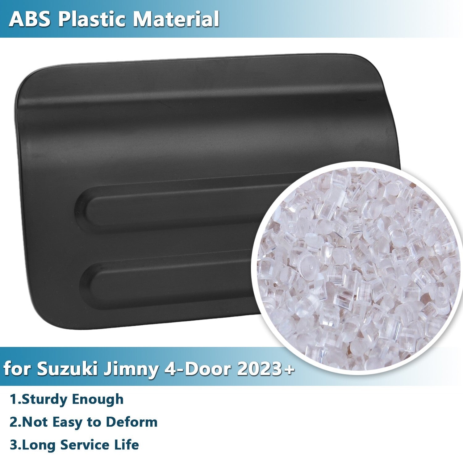 Black Fuel Filler Tank Cap Gas Tank Cover Trim for Suzuki for Jimny 4-Door 2023 2024