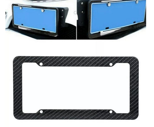Car license plate frame cap boot trunk black carbon suitable  for ford