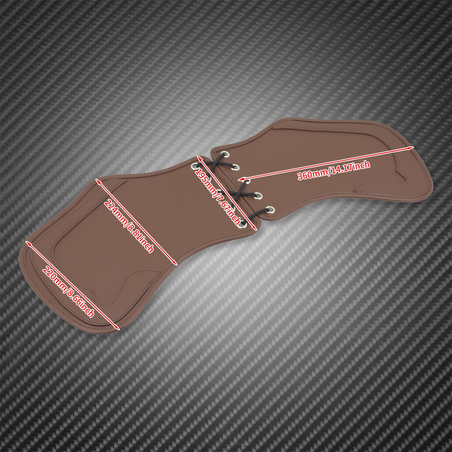 Brown Leather Heat Saddle Shield Deflector Cushion Fit for Harley Sportster Dyna