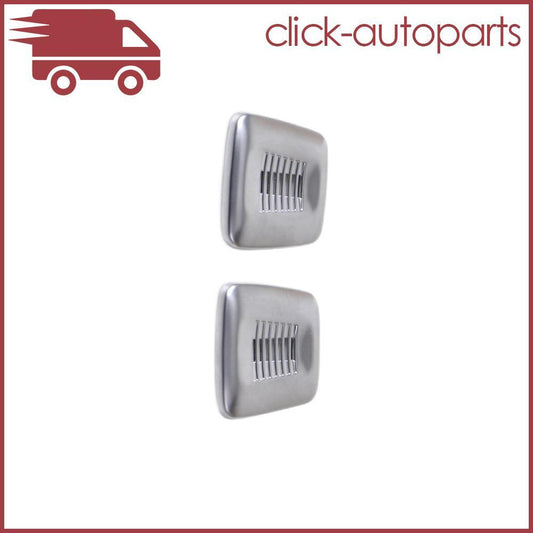 Pair Interior Roof Dome Microphone Cover Trim Chrome for BMW F25 X3 4 5 6 Series Q