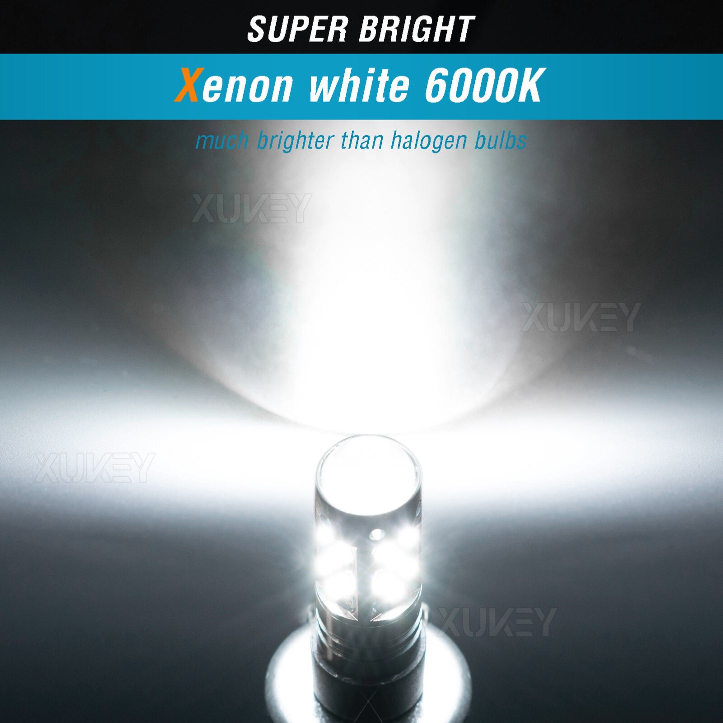 4x Super Bright H1 LED Headlight Kit High Low Beam Fog Driving Bulbs 6500K White