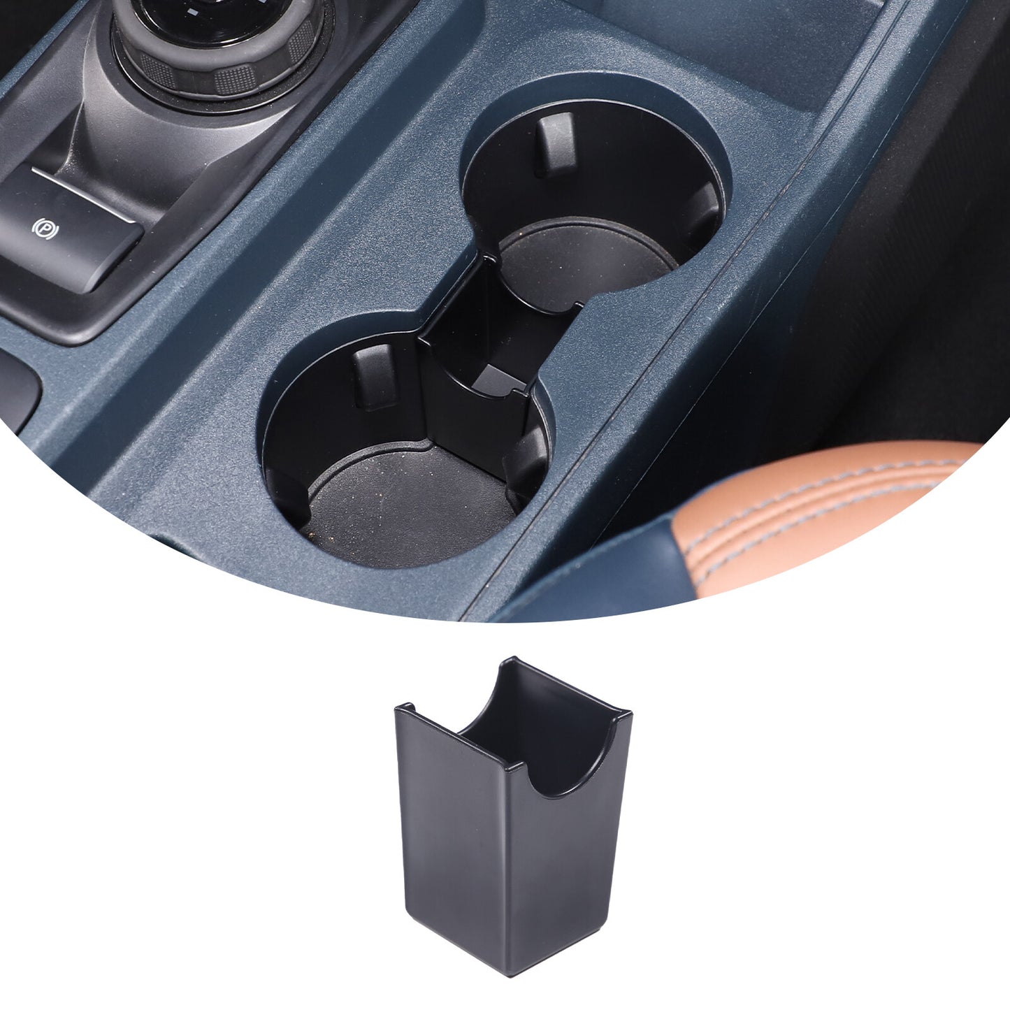 Black ABS Center Right Side Storage Box Tray Trim for Maverick 2022 - 2023- v