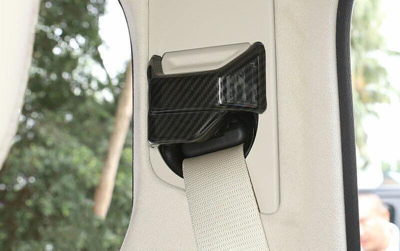 Carbon fiber for seat belt buckle accessory cover trim for G-Class 2019-2020 - n