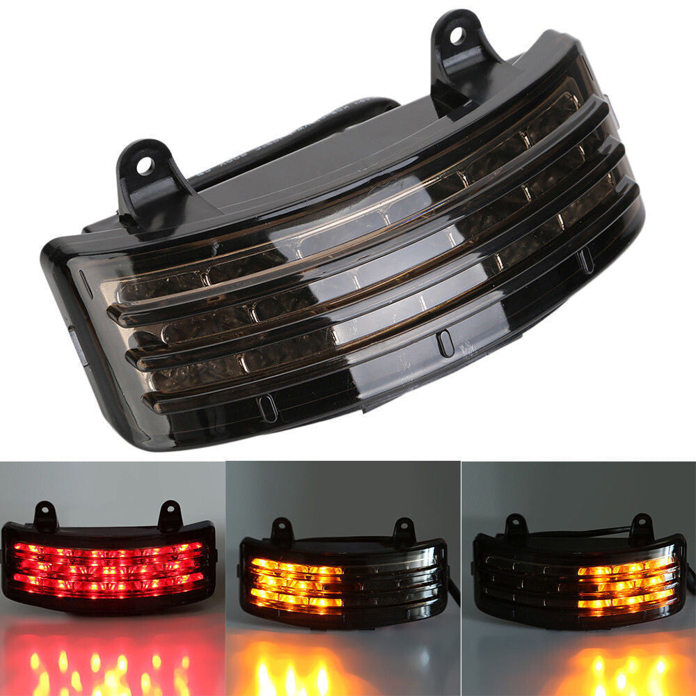 Rear Fender Tri-Bar Turn Signal Tail light for Harley Touring Street Glide FLHX