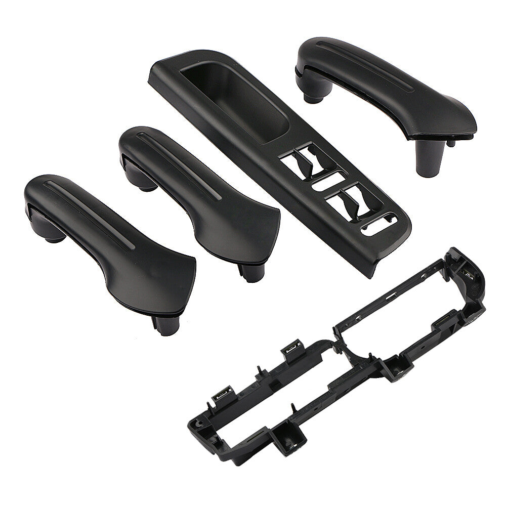 6-piece interior door gripper handle + panel cover + switch baffle for Volkswagen for Jetta MK4 for Bora