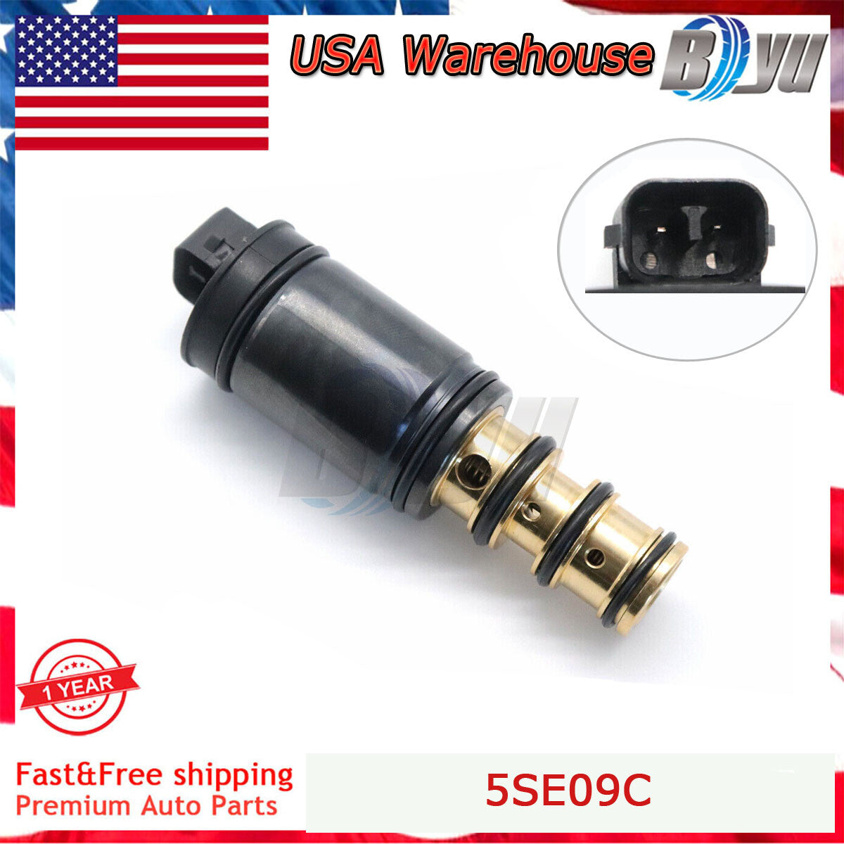 A/C Compressor Valve 5SE09C for 06-12 for Toyota for Camry Yaris for Corolla 1.5L 1.8L I4