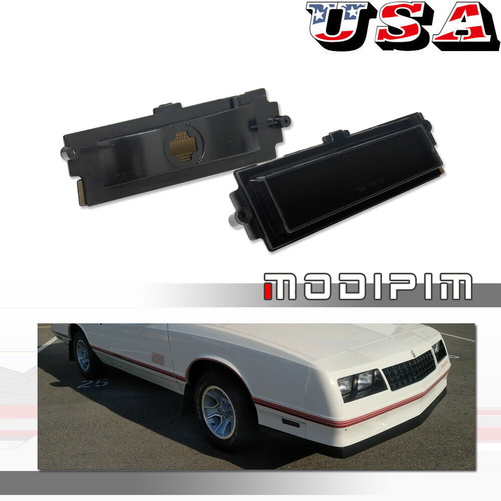 Front Fender Side Marker Light Lens L + R Kit for 1981 - 88 for Monte Carlo - v
