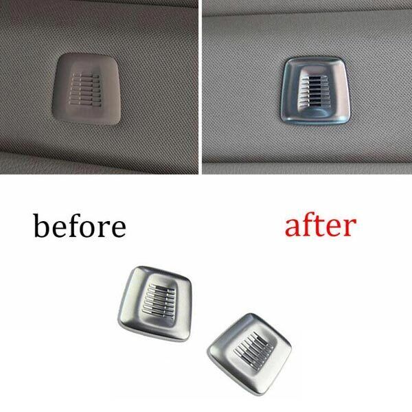 Car Roof Microphone Cover Trim ABS Silver for BMW 5 Series G30 2018-2022 2PCS