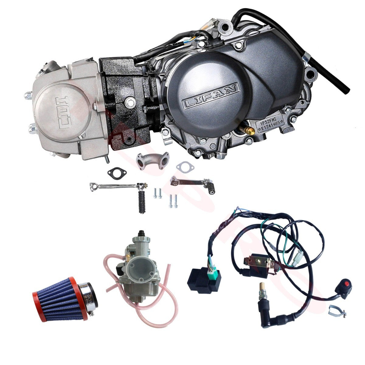 for Lifan 125cc engine motor kit starter for Pit bikes for Honda CRF50 XR70 CT90 ATC70