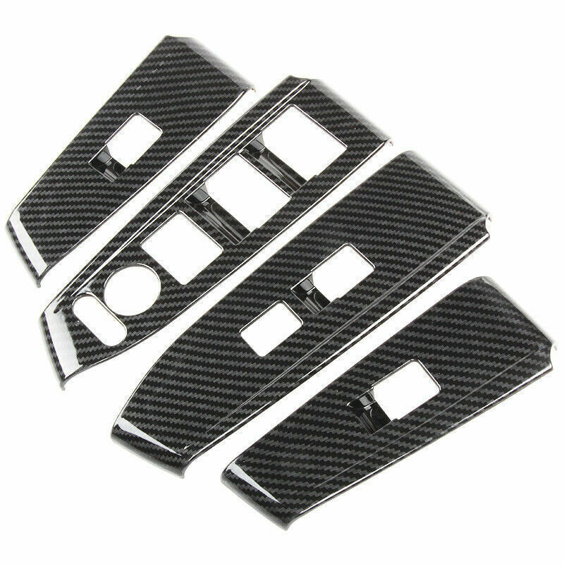 Glass Window Lifting Lock Panel for Honda Accord Crosstour 08-2013 Carbon Fiber