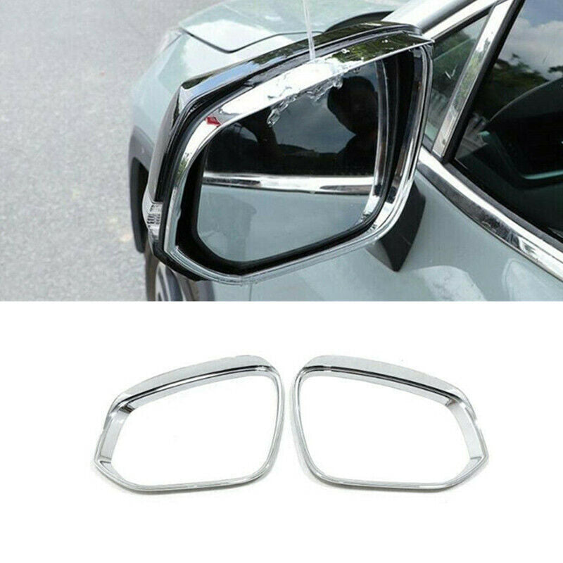 Chrome Rearview Mirror Rain Eyebrow Cover Trim for Toyota Highlander 2020-2022