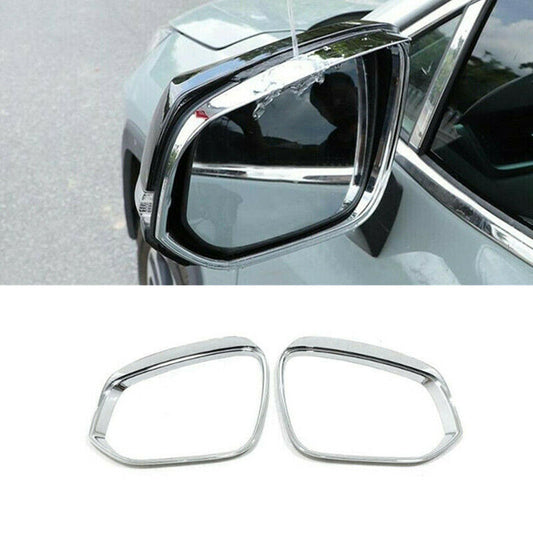 Chrome Rearview Mirror Rain Eyebrow Cover Trim for Toyota Highlander 2020-2022