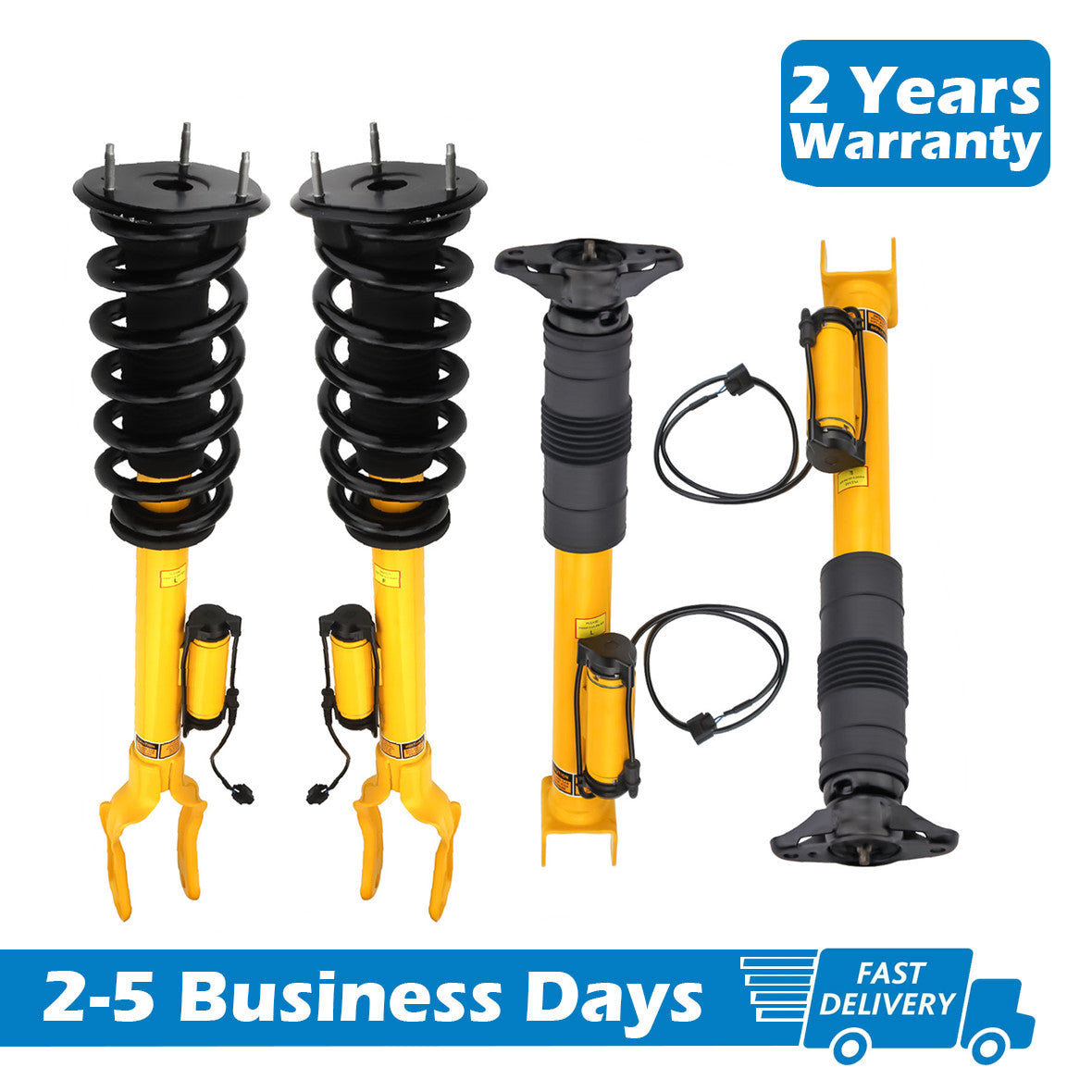 4x Front Rear Shock Struts Assembly ADS Fits for Jeep Grand Cherokee SRT 2012-15