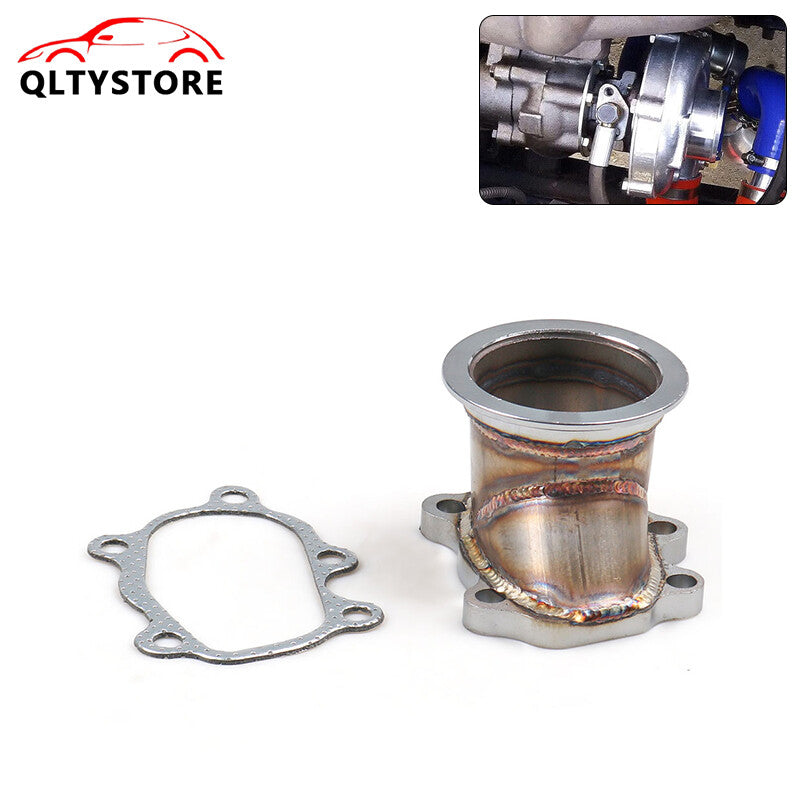 Turbo Down Pipe For GT25 GT28 T25 T28 5 Bolt Flange to 2.5 63mm V-band Adapter