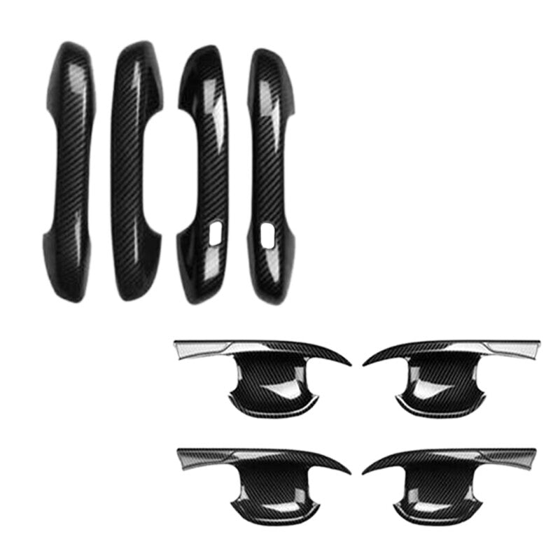 8PCS for Kia Sorento 2021-2022 Carbon fiber Car door handle bowl trim Kit
