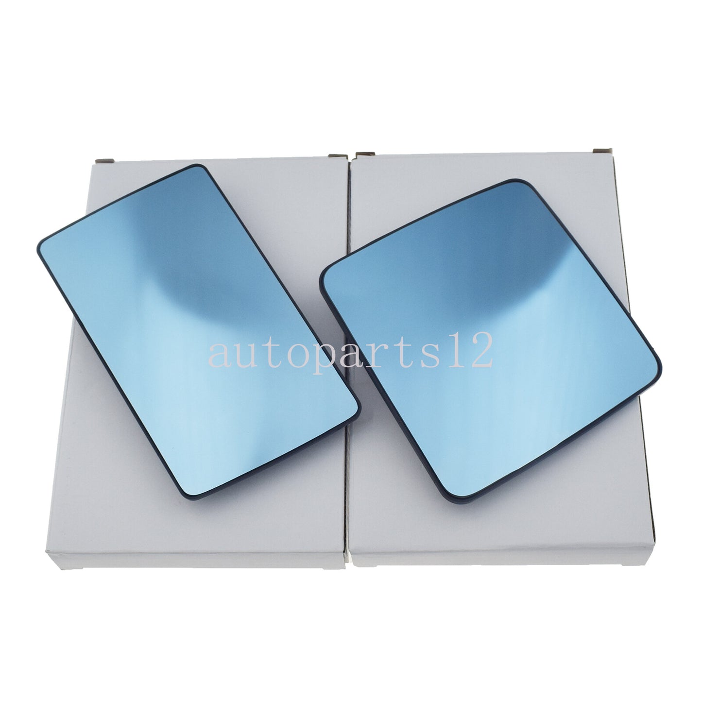 Left & Right Side Mirror Glass Heated Pair for Mercedes-Benz W124 S124 W201 190 Q
