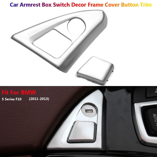 for BMW 5 Series F10 F11 Auto Car Interior Console Armrest Box Cover Trim