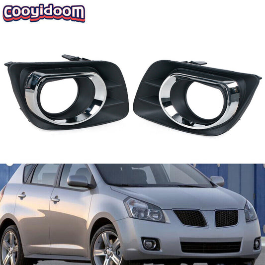 Pair for Pontiac Vibe 2009 2010 2011 Front bumper Fog Light Cover Trim
