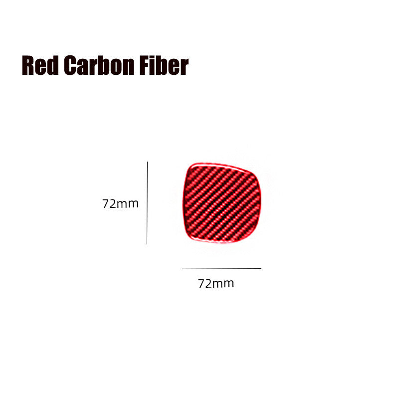 Carbon fiber car cup holder panel decorative sticker for Corvette C5- n