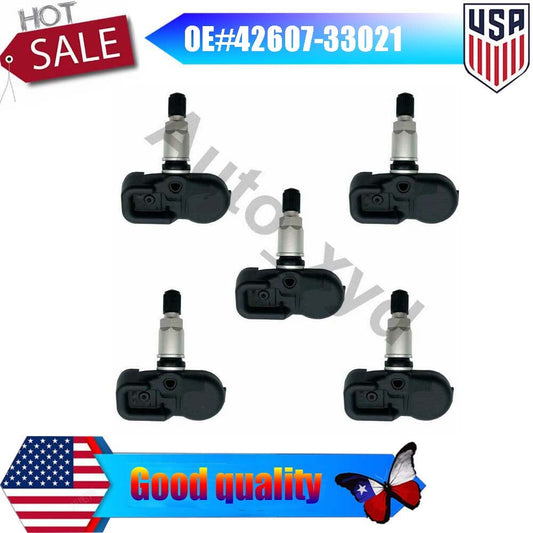5PCS TPMS Tire Pressure Sensors 42607-33021 for Scion for Toyota for Lexus PMV-107J XYD Q