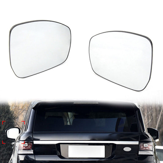 2xHeatable Rear View Mirror Glass for Land Rover LR4 LR5 for Range Rover Vogue Sport Q
