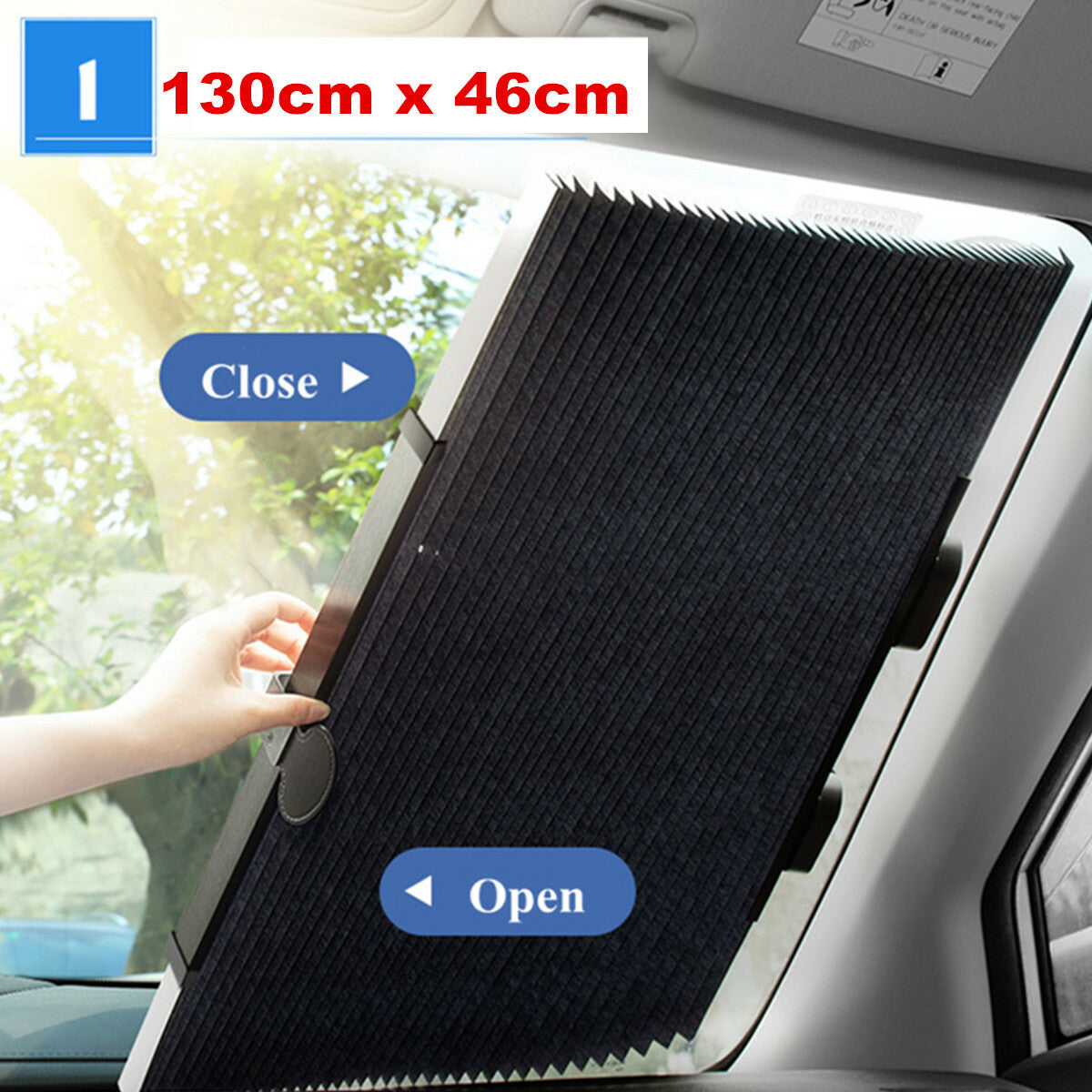 Retractable Front Windshield Sun Visor Curtain UV Protection Car Accessories