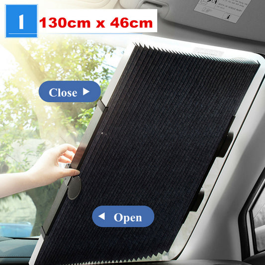 Retractable Front Windshield Sun Visor Curtain UV Protection Car Accessories