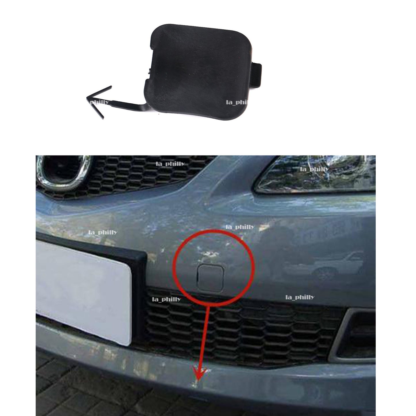 Front Bumber Towing Hook Cap Trailer Cover GV2S-50-A11 for Mazda 6 2005 Q