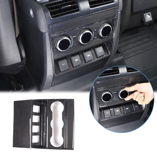 Carbon Fiber Rear Armrest Air Vent Outlet Frame Cover for Defender 2020-2025 B n
