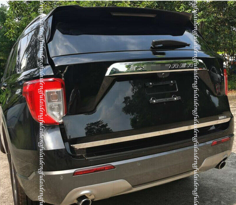 for Ford Explorer 2020-2022 Chrome Tail Gate Rear Trunk Lids Moulding Panel Trim