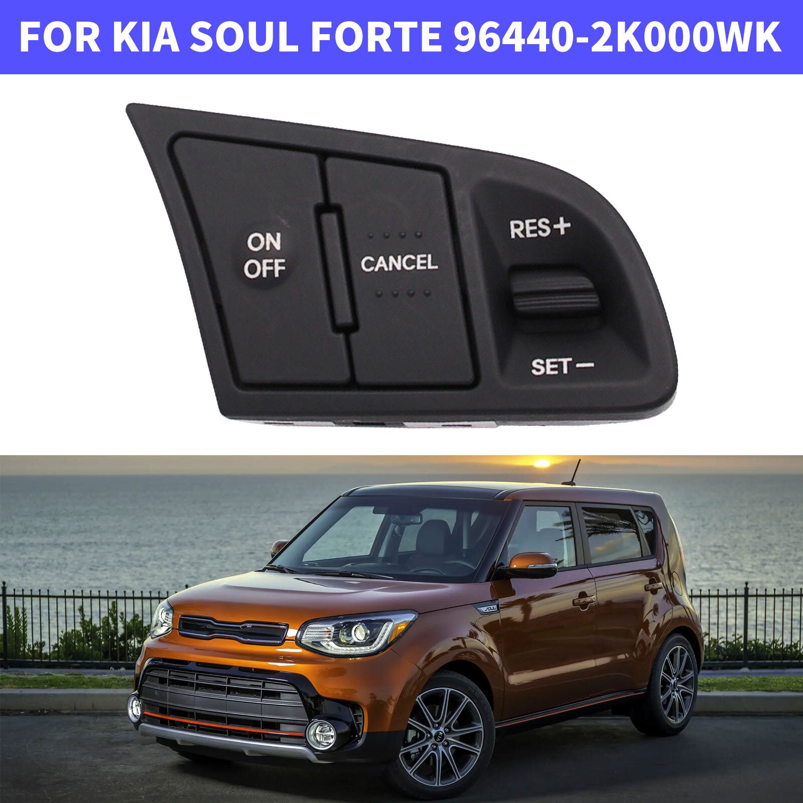 Steering Wheel Cruise Control Switch 96440-2K000WK Fit For Soul Forte for Kia New