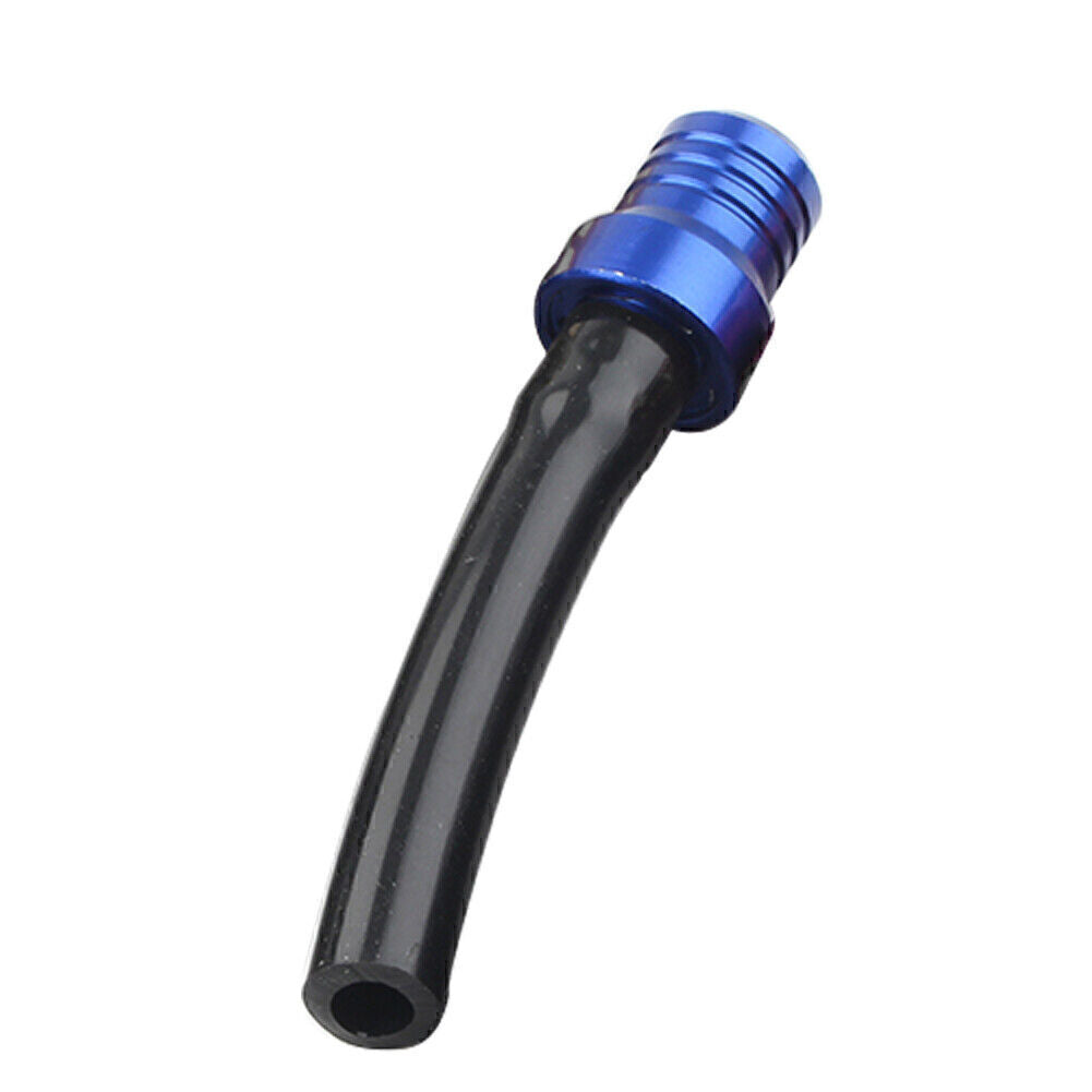 For ATV Dirt Bike Pit Quad 1x Blue CNC Gas Fuel Tank Cap Valve Vent Hose Tube