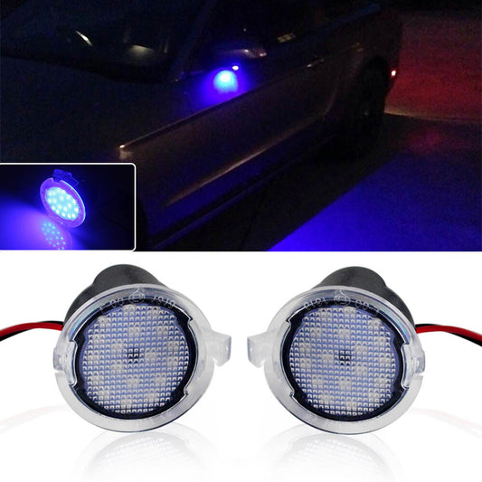1 set of blue LED side mirror water pit lights suitable for the 2013-2017 Fusion Gen 2- v