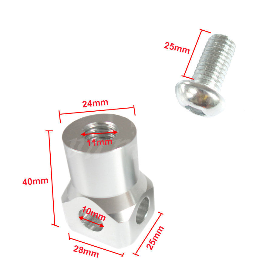 Bottom Mount Motorcycle Headlight Light Bracket Holder Cruiser Chopper Custom Q