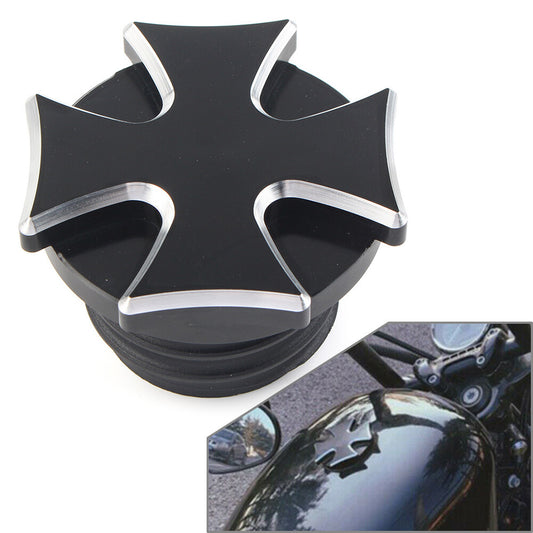 for Harley Touring Dyna Softail Road King Fatboy Fuel Gas Tank Oil Cap Cover Fit Q