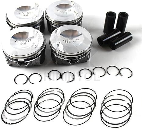 4x Upgraded 23mm Piston  Rings Set 06H107065DM for Audi A5 A4 for VW for Jetta 2.0T