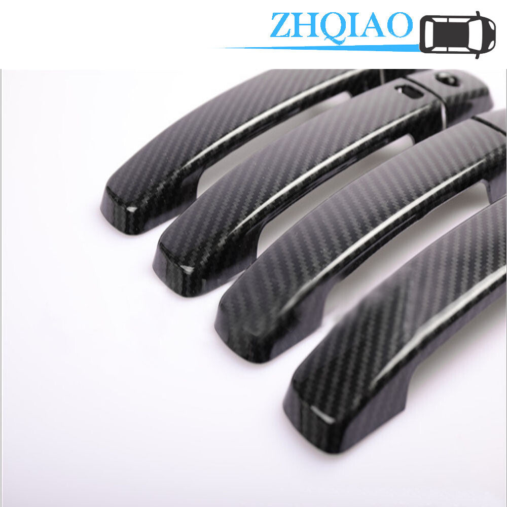 Carbon Fiber for Smart Door Handle Cover Trim Fits for Nissan QASHQAI Frontier Maxima
