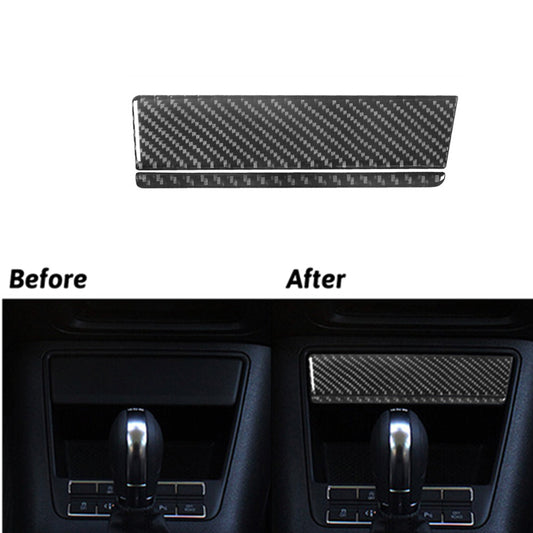 Carbon Fiber Center Control Storage Above Trim for Volkswagen for Tiguan 2013-2017