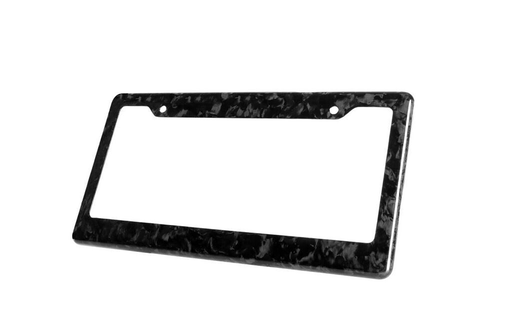 Car license plate frame cover rear boot black forged carbon fiber for Buick