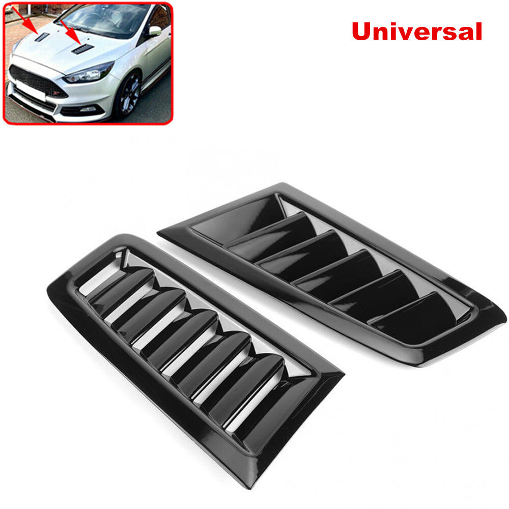 Car hood ventilation vents, air inlets, louvers, cooling vents, decorative elements - n
